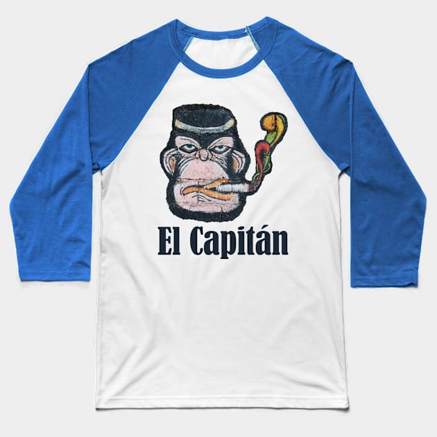 El Capitan Cool Monkey Leader Job Self-employed Startup Gift Baseball T-Shirt by peter2art